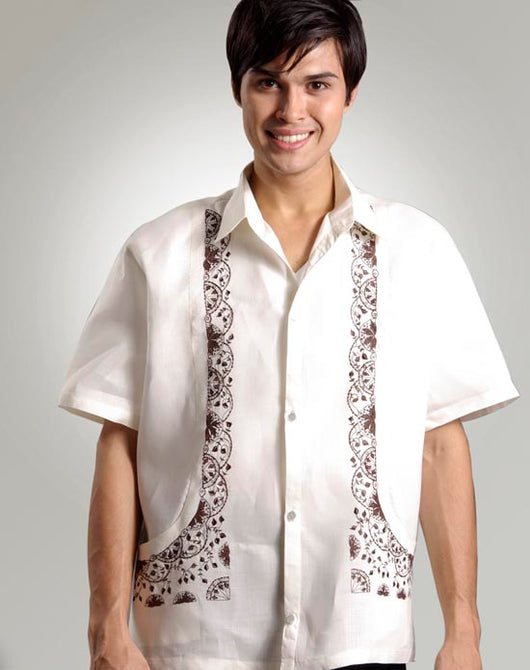Men's Barong Tagalog 100412 Cream Made-To-Order