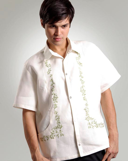 Men's Barong Tagalog 100414 Cream Made-To-Order