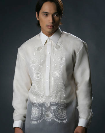 Men's Barong Tagalog 100480 Cream Made-To-Order