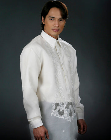 Men's Barong Tagalog 100489 Cream Made-To-Order (ships in 6 weeks)