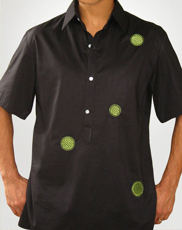 Men's Barong Tagalog 100609 Black Made-To-Order