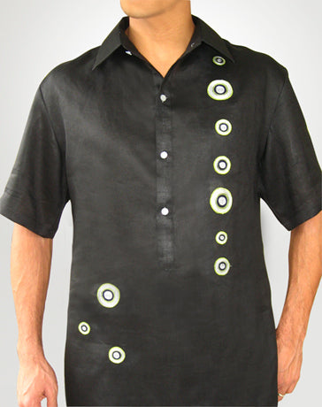Men's Barong Tagalog 100610 Black Made-To-Order (ships in 4 weeks)