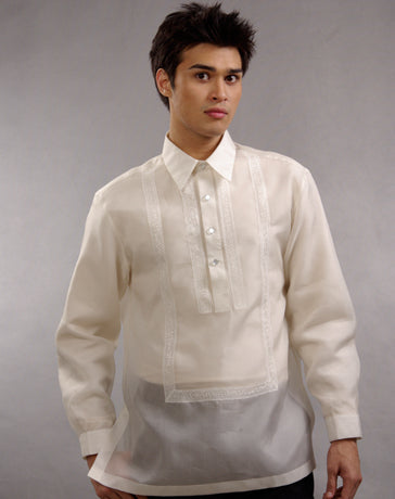 Men's Barong Tagalog 100635 Cream Made-To-Order (ships in 4 weeks)