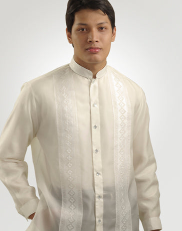 Men's Barong Tagalog 100665 Cream Made-To-Order (ships in 4 weeks)