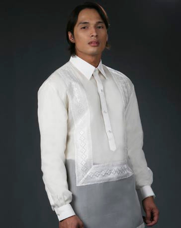 Men's Barong Tagalog 100670 Cream Made-To-Order