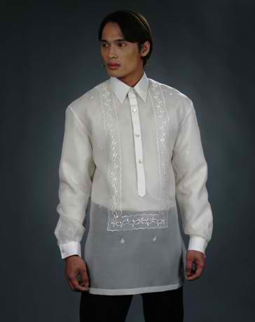 Men's Barong Tagalog 100440 Cream Made-To-Order