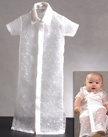 Boys' Barong-gown 100154 White Made-To-Order