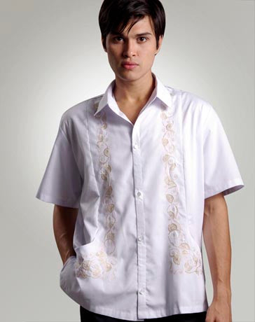 Men's Barong Tagalog 100413 White Made-To-Order