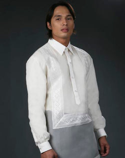 Men's Barong Cream Jusi fabric 100437 Cream