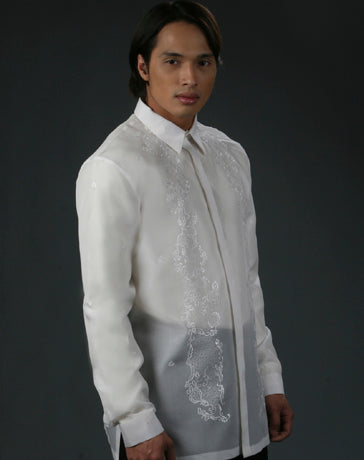 Men's Barong White Jusi fabric 100446 White