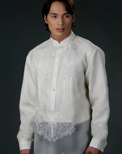 Men's Barong Tagalog 100481 Cream Made-To-Order