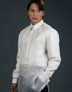 Men's Barong Tagalog 100485 Cream Made-To-Order