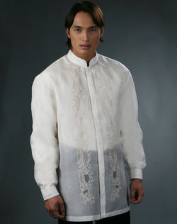 Men's Barong Tagalog 100487 Cream Made-To-Order