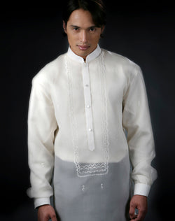 Men's Barong Tagalog 100488 Cream Made-To-Order