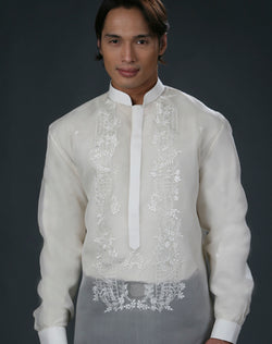 Men's Barong Tagalog 100492 Cream Made-To-Order