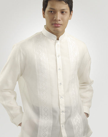 Men's Barong White Jusi fabric 100644 White