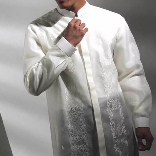 Boys' Barong White Jusi fabric 100739 White