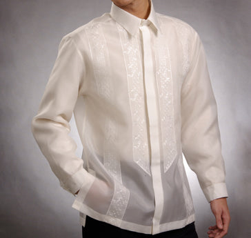 Men's Barong White Jusi fabric 100785 White