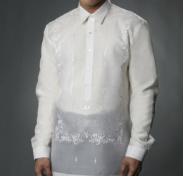 Men's Barong White Jusi fabric 100799 White