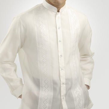 Men's Barong White Jusi fabric 100812 White